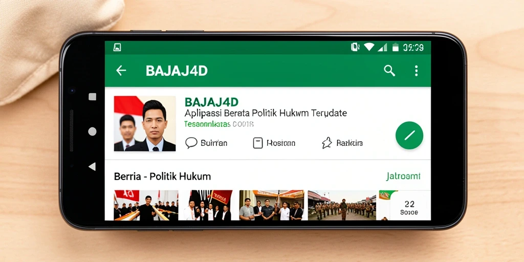 Antarmuka aplikasi BAJAJ4D yang informatif dan interaktif.