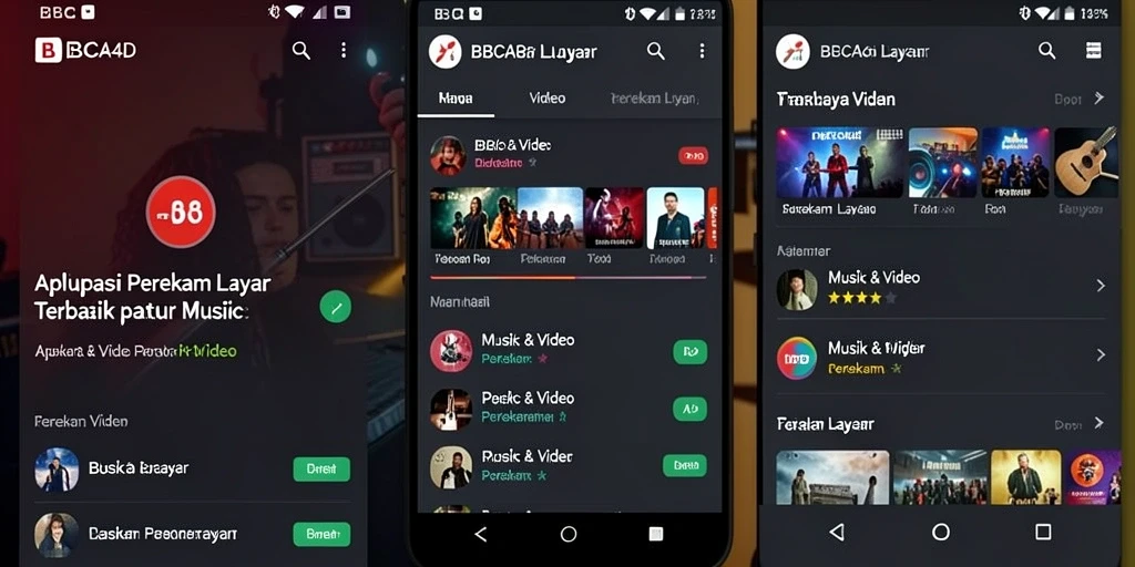 Tampilan antarmuka BBCA4D saat merekam layar.