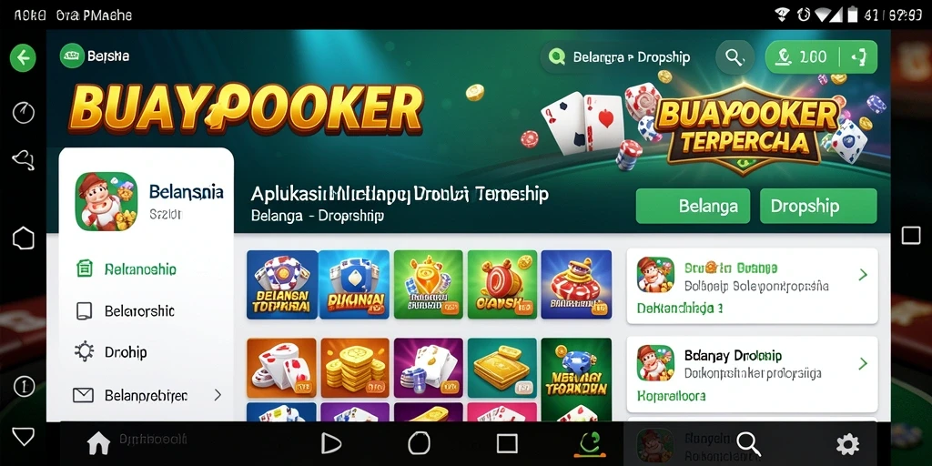 Antarmuka aplikasi BUAYAPOKER yang menarik dan fungsional.