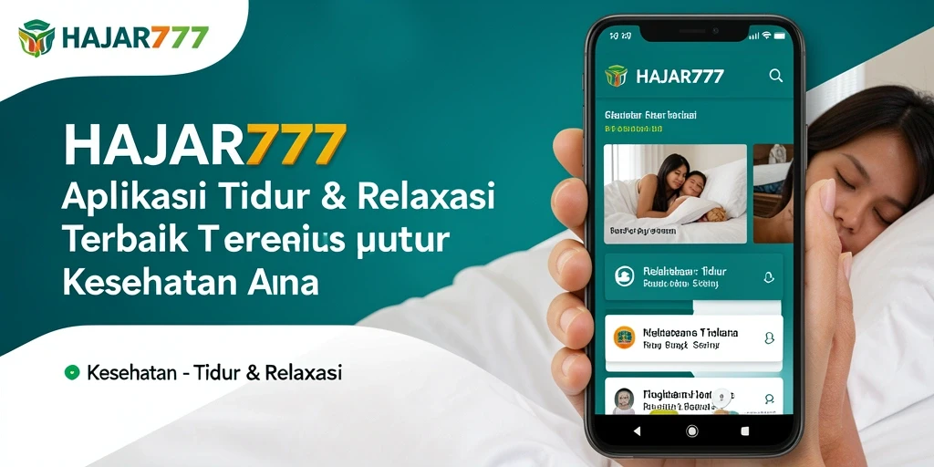 Tampilan antarmuka HAJAR777 yang menenangkan untuk tidur dan relaksasi.