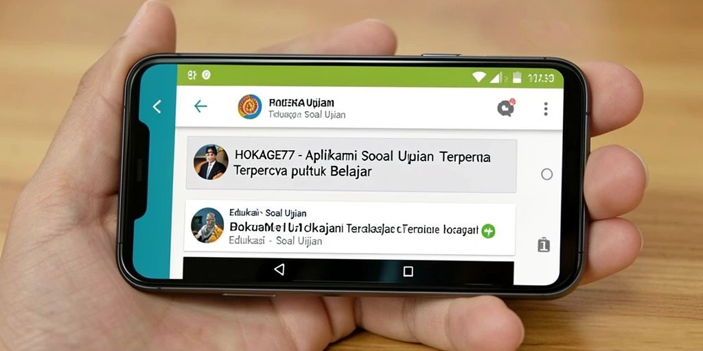 Antarmuka HOKAGE77 yang ramah pengguna untuk belajar Soal Ujian.