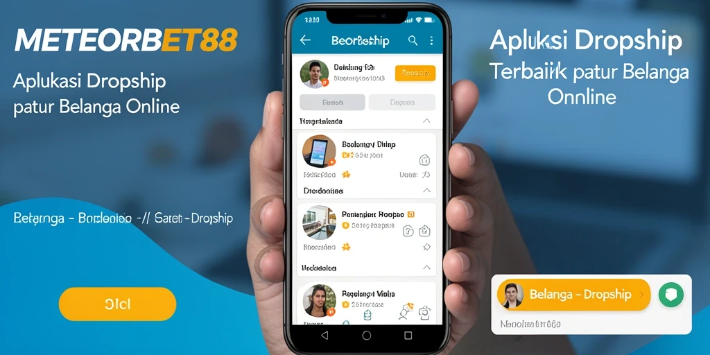 Antarmuka METEORBET88 yang intuitif dan fungsional untuk Dropship.
