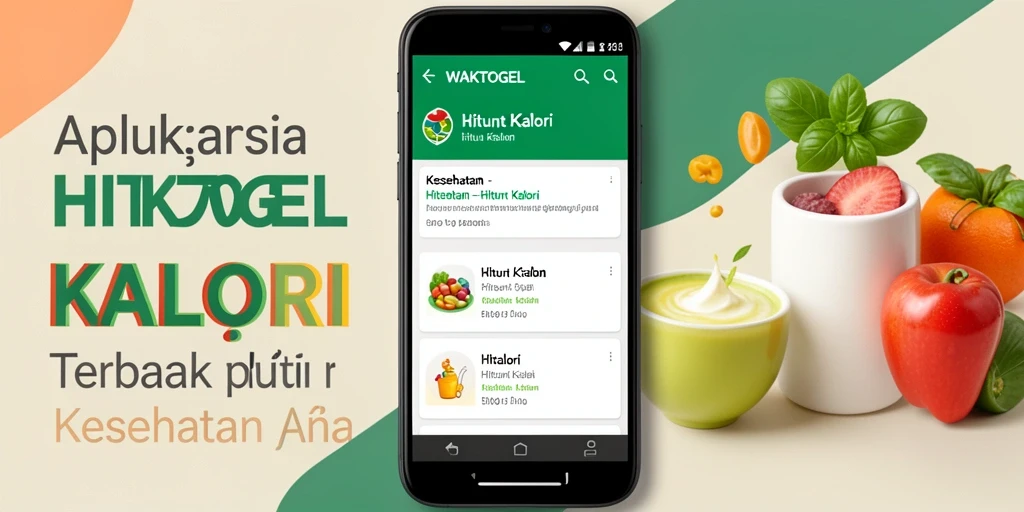 Antarmuka aplikasi WAKTOGEL untuk menghitung kalori.